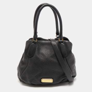 Pre Owned Marc by Marc Jacobs Black Leather New Q Fran Shoulder Bag