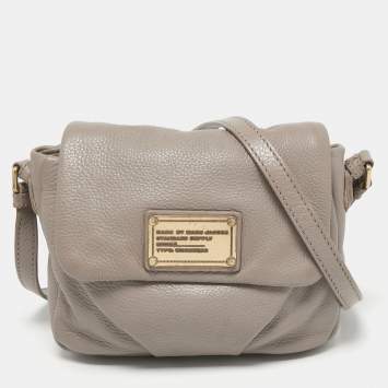 Pre Owned Marc by Marc Jacobs Beige Leather Classic Q Isabelle Crossbody Bag