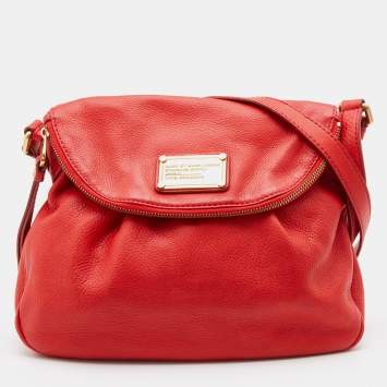 Pre Owned Marc by Marc Jacobs Orange Leather Classic Q Natasha Crossbody Bag