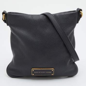 Pre Owned Marc by Marc Jacobs Black Leather Too Hot To Handle Sia Crossbody Bag