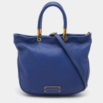 Pre Owned Marc by Marc Jacobs Blue Leather Too Hot to Handle Tote