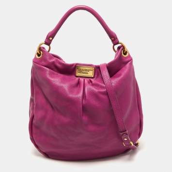Pre Owned Marc by Marc Jacobs Pink Leather Hobo