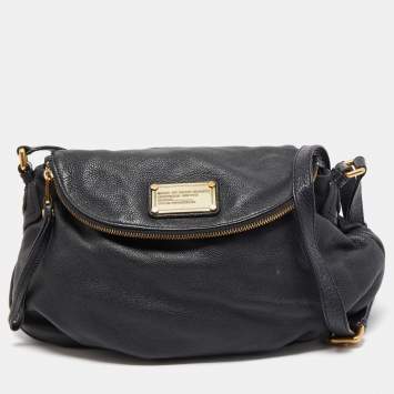 Pre Owned Marc by Marc Jacobs Black Leather Classic Q Natasha Crossbody Bag