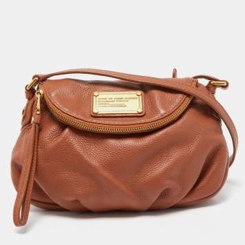Pre Owned Marc By Marc Jacobs Brown Leather Classic Q Natasha Crossbody Bag