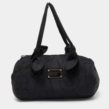 Pre Owned Marc by Marc Jacobs Black Nylon Pretty Boston Bag