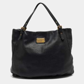 Pre Owned Marc by Marc Jacobs Black Leather Classic Q Shopgirl Tote