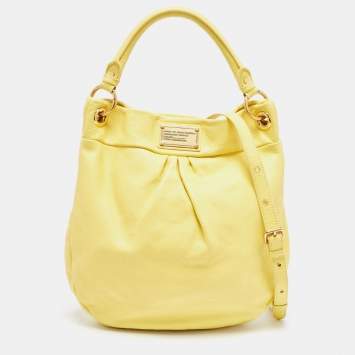 Pre Owned Marc by Marc Jacobs Yellow Leather Classic Q Hillier Hobo