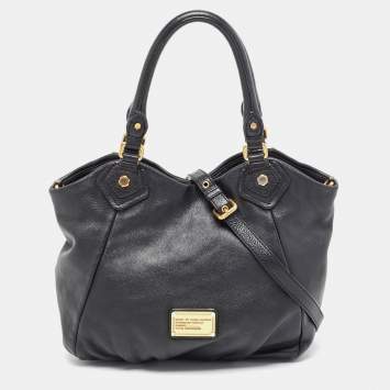 Pre Owned Marc by Marc Jacobs Black Leather Classic Q Francesca Tote