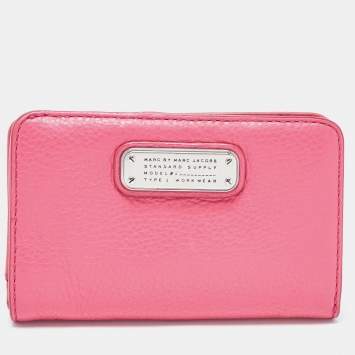 Marc by Marc Jacobs Pink Leather Zip Around Wallet