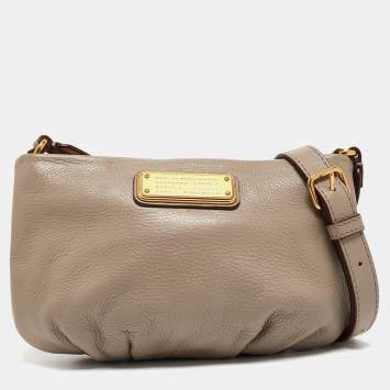Pre Owned Marc by Marc Jacobs Grey Leather Classic Q Percy Crossbody Bag