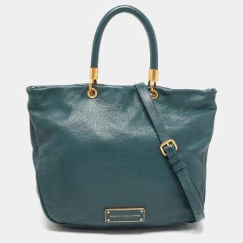 Pre Owned Marc by Marc Jacobs Green Leather Too Hot to Handle Tote