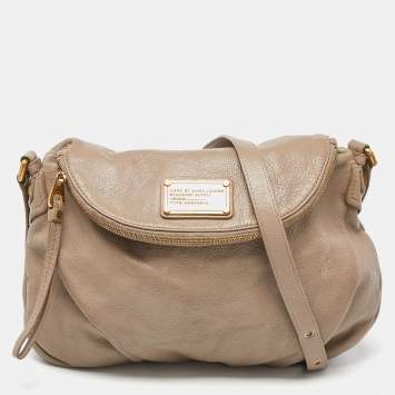 مملوكة مسبقًا Marc by Marc Jacobs Grey Leather Classic Q Natasha Crossbody Bag
