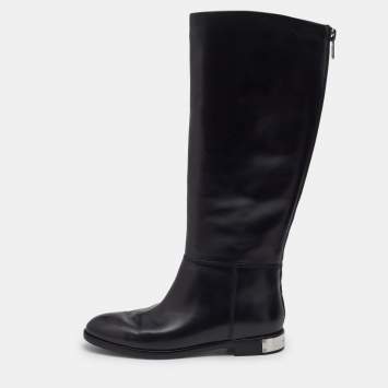 Marc By Marc Jacobs Black Leather Knee Length Boots Size 38