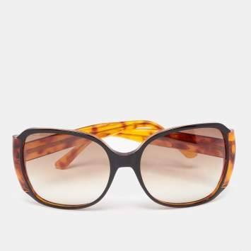 Pre Owned Marc Jacobs Turquoise Brown MJ121/S Oversized Gradient Sunglasses