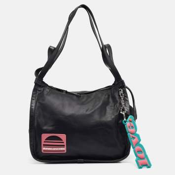 Pre Owned Marc Jacobs Black Nylon and Leather Sport Tote