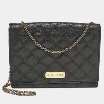 Pre Owned Marc Jacobs Black Quilted Leather All I One Shoulder Bag