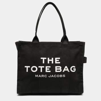 Marc Jacobs Black Canvas Large The Tote Bag