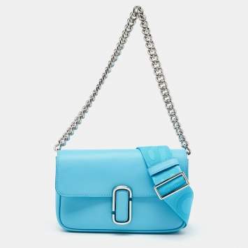 Pre Owned Marc Jacobs Blue Leather The J Marc Shoulder Bag