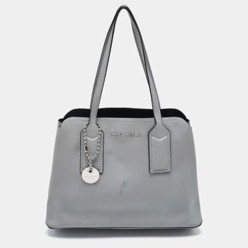 Pre Owned Marc Jacobs Grey Leather The Editor Tote