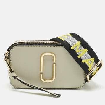 Pre Owned Marc Jacobs Tricolor Patent Leather Snapshot Camera Crossbody Bag