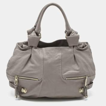 Pre Owned Marc Jacobs Grey Leather Mercer Parker Satchel