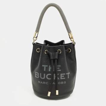 Pre Owned Marc Jacobs The Bucket Black Leather Bag