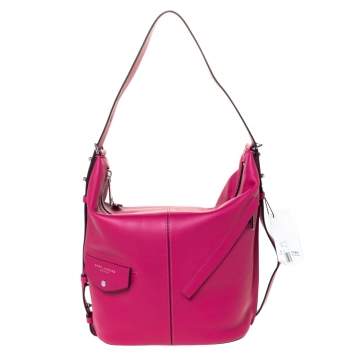 Pre Owned Marc Jacobs Magenta Leather The Sling Convertible Bag