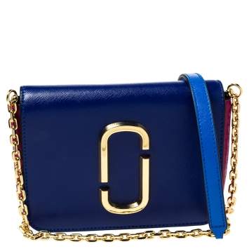 Pre Owned Marc Jacobs Multicolor Leather Hip Shot Convertible Belt Bag 