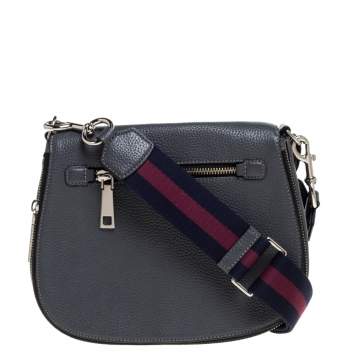 Pre Owned Marc Jacobs Grey Leather Medium Gotham Crossbody Bag