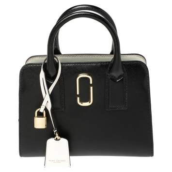 Pre Owned Marc Jacobs Black/Pink Vinyl Little Big Shot Satchel