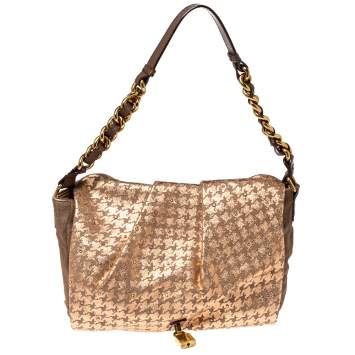 مملوكة مسبقًا Marc Jacobs Light Pink/Brown Leather and Calf Hair Rockstar Jennifer Shoulder Bag