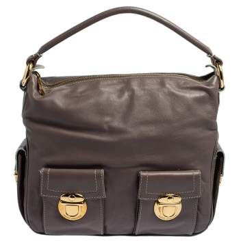 Pre Owned Marc Jacobs Mauve Leather Blake Hobo