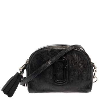 مملوكة مسبقًا Marc Jacobs Black Leather Shutter Camera Crossbody Bag