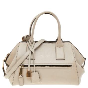 Pre Owned Marc Jacobs Beige Leather Medium Incognito II Satchel