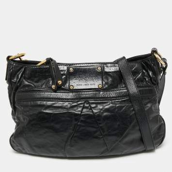 Pre Owned Marc Jacobs Black Leather Lorna Shoulder Bag