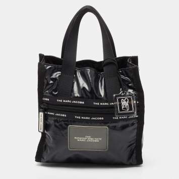 Pre Owned Marc Jacobs Black Polyester Mini Ripstop Tote 