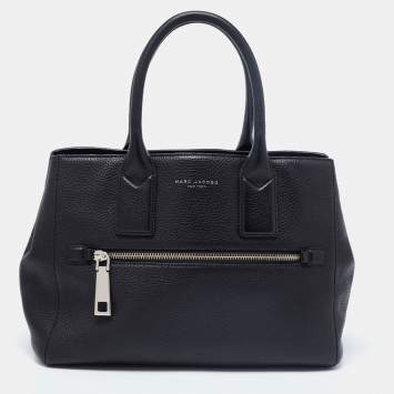 Pre Owned Marc Jacobs Black Leather Gotham North South Tote