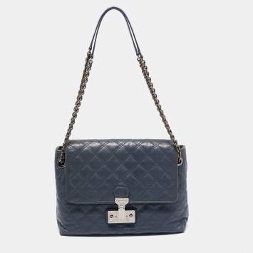 Pre Owned Marc Jacobs Nautical Blue Quilted Leather The XL Single Shoulder Bag