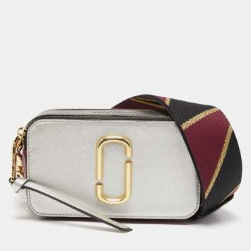 Pre Owned Marc Jacobs Tri Color Leather Snapshot Camera Crossbody Bag