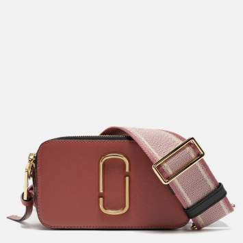 Pre Owned Marc Jacobs Tri Color Leather Snapshot Camera Crossbody Bag