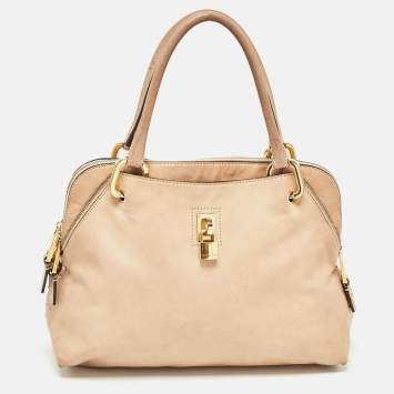 Pre Owned Marc Jacobs Beige Leather Paradise Rio Satchel