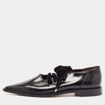 Marc Jacobs Black Patent Leather Derby Size 36.5