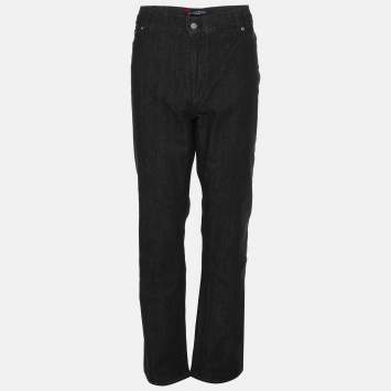 Pre Owned Marina Sport by Marina Rinaldi Dark Grey Denim Stretch Jeans XL