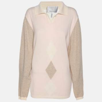 Pre Owned Voyage by Marina Rinaldi Multicolor Cashmere Sweatshirt XL