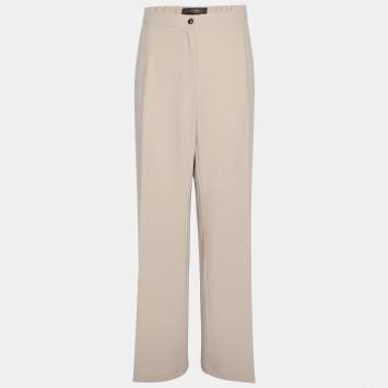 Pre Owned Marina Rinaldi Beige Jersey Trousers L