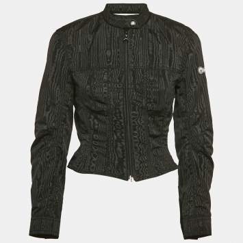 Pre Owned Marine Serre Black Synthetic Zip-Up Jacket S
