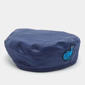 Pre Owned Marni Navy Blue Logo Embroidered Technical Cotton Blend Covert Cap L