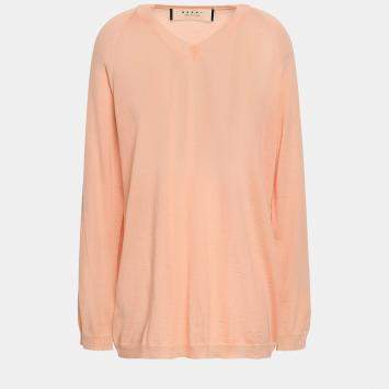 Pre Owned Marni Cashmere V-Neck Sweaters 38