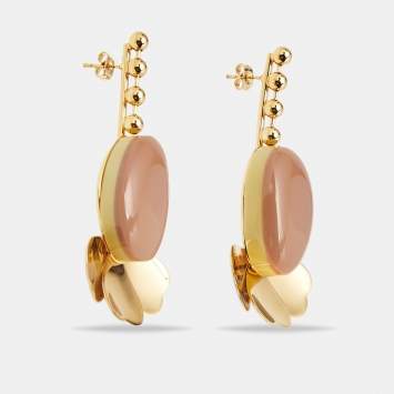 Marni Resin Gold Tone Earrings Marni | TLC