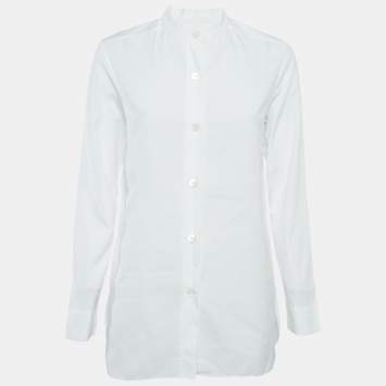 Pre Owned Marni White Cotton Button Front Blouse S